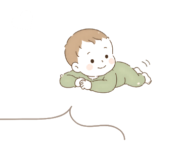 ハイハイする赤ちゃんのイラスト